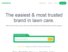 Tablet Screenshot of lawnstarter.com